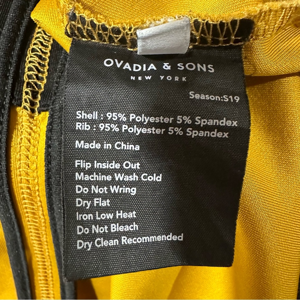 Ovadia & Sons Men’s Gold & Black Track Suit Jacket Size Large - Picture 7 of 9